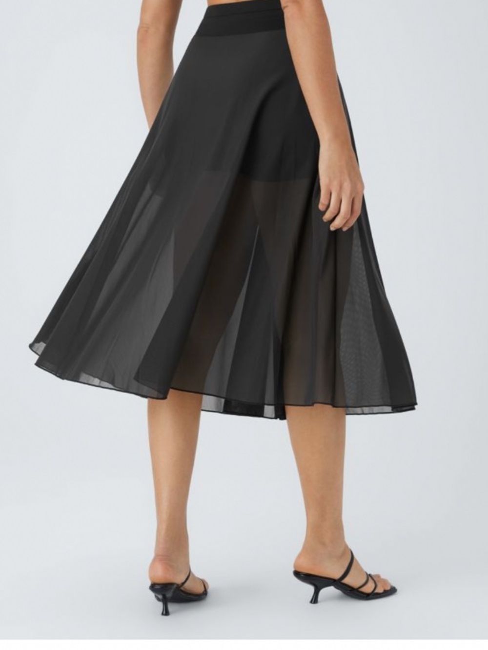 HALARA High 2-in-1 Pocket Flowy Midi Flare Casual Skirt - Picture 6 of 6